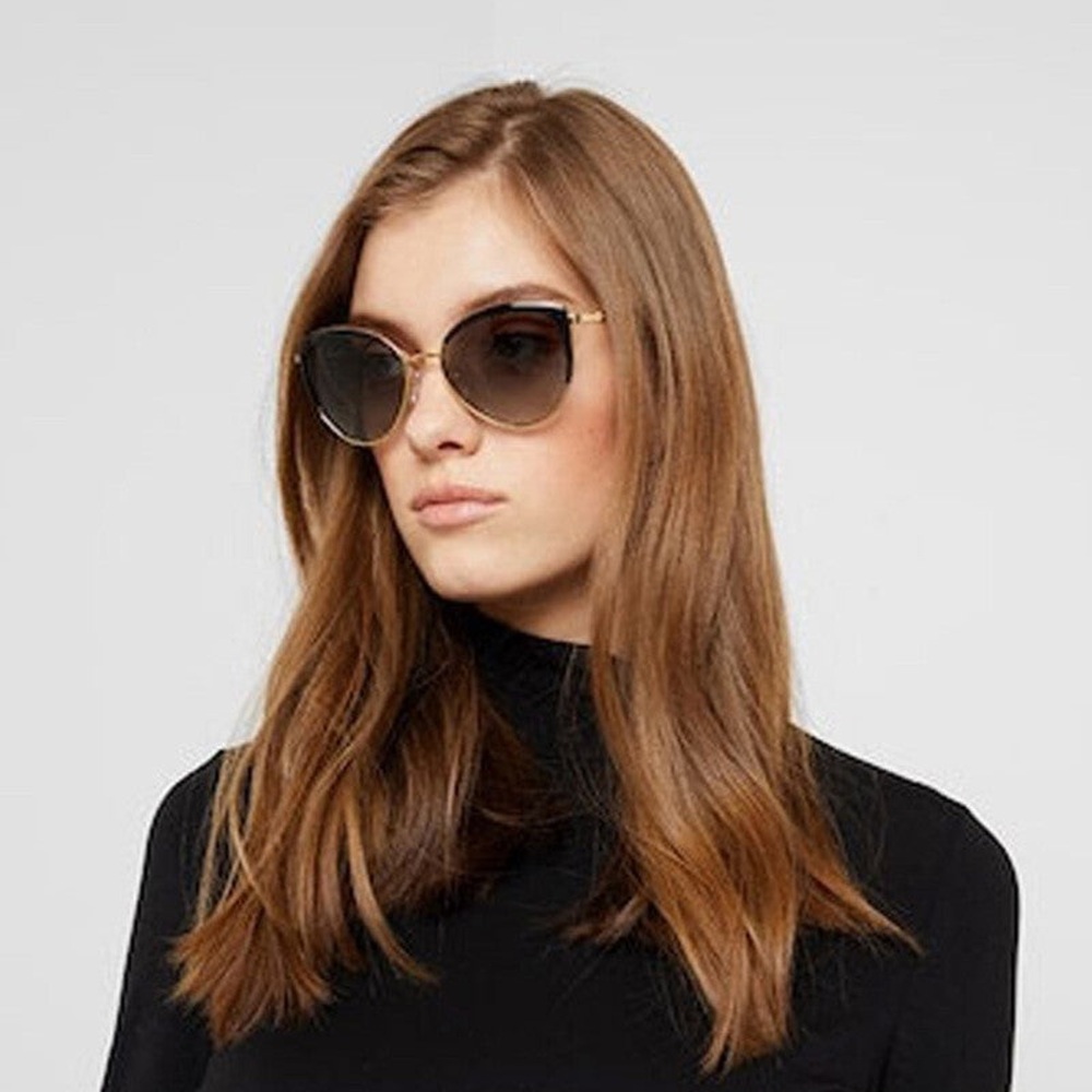 Michael Kors Womens Sunglasses Black And Gold MK 1046 Kay Biscayne